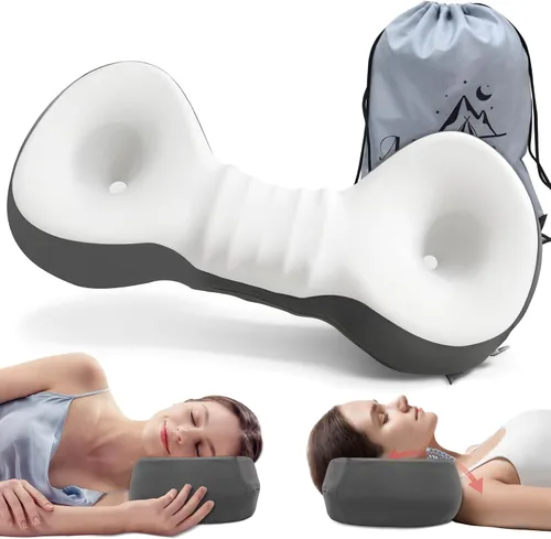 Vista 9 de Almohada Cervical de Rodillo para el Cuello, Di Adiós al Dolor de Cuello, Almohada de Soporte de Cuello para Viaje para Dormir de Lado, Almohada