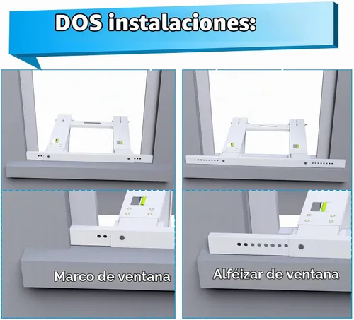 Vista 6 de Air Jade - Soporte de aire acondicionado para ventana, sin taladro, hasta 200 libras