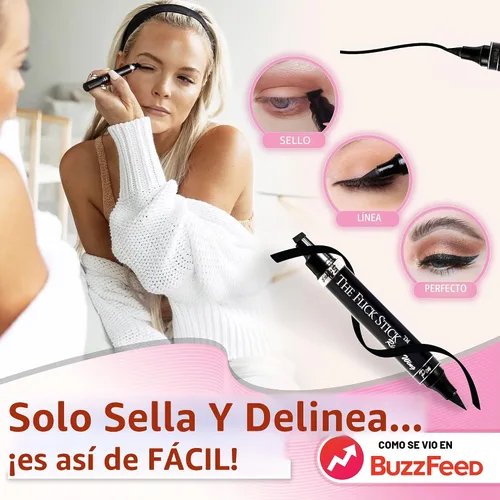 Vista 4 de Delineador de ojos – de Vogue Effects, delineador líquido de ojos negro, impermeable, a prueba de manchas, con efecto curvo de larga duración, curva