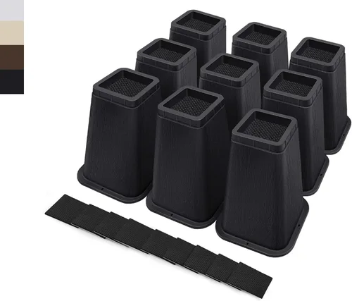 Vista 13 de ANNKUT Elevadores de cama resistentes de 6 pulgadas, elevadores de muebles para escritorio, silla, mesa o sofá, elevadores de sofá, soporta hasta
