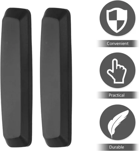 Vista 9 de Reemplazo de reposabrazos de elevación giratoria para sillas de oficina, almohadillas de cuero PU, cómodas y ajustables para silla de computadora