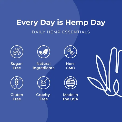 Vista 5 de Cápsulas blandas de cáñamo de 300 mg – Fuerza máxima para adultos – Enfriamiento, inflamación, dolor natural, sueño reparador – por Hemp and Hand