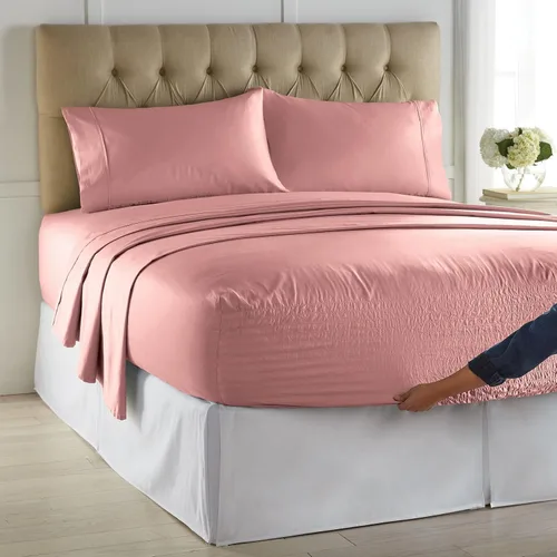Vista 19 de BrylaneHome Bed Tite - Juego de sábanas de microfibra, tamaño individual, diseño floral azul