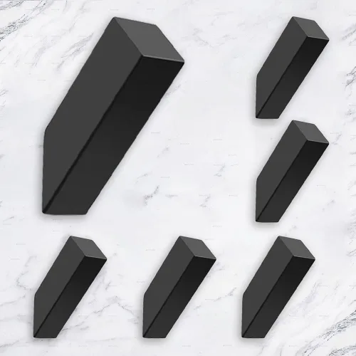 Vista 12 de NINETREX Ganchos negros para toallas, color negro mate, ganchos modernos para toallas, ganchos de acero inoxidable SUS 304, resistentes al agua