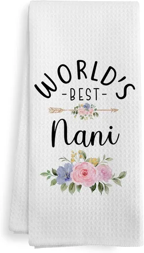 Vista 11 de World's Best Babcia - Toallas de mano para cocina, regalos para abuela de nietos, nietos, día de la madre, Navidad, cumpleaños, toalla de cocina