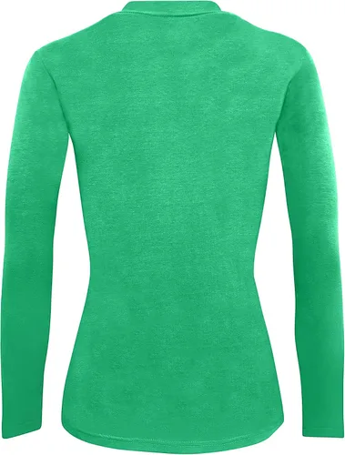 Vista 154 de Natural Uniforms Camiseta Under Scrub para mujer, cuello redondo, manga larga, paquete de 3, paquete múltiple de 3