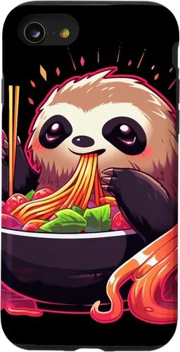 Vista 18 de Sloth Eating Ramen Japanese Noodles Soup Kawaii Case for iPhone 17