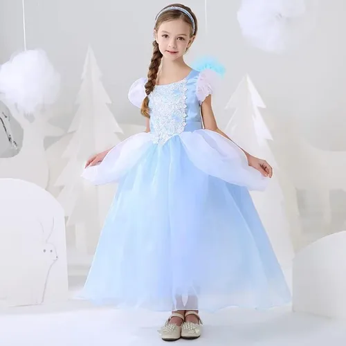 Vista 2 de Kidswant Toddler Baby Girls Luxury Princess Party Halloween Cosplay Costume Dress Up with Accessorries