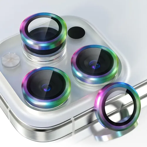 Vista 98 de Choiche Compatible para iPhone 16 Pro/iPhone 16 Pro Max Protector de Lente de Cámara, Vidrio Templado 9H Protector de Pantalla de Cubierta de Cámara