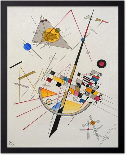 Vista 25 de Poster Master Póster vintage Wassily Kadinsky – Impresión retro delicada de tensión – Arte de formas geométricas – Arte abstracto – Arte moderno