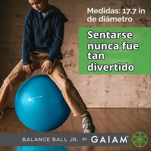 Vista 5 de Gaiam Silla clásica de equilibrio, asiento de estabilidad Azul/Verde