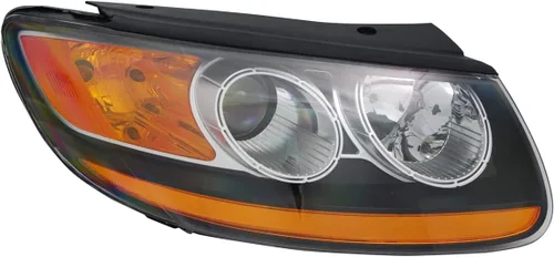 Vista 3 de TYC Conjunto de faro delantero izquierdo compatible con Hyundai Santa Fe 2010-2011