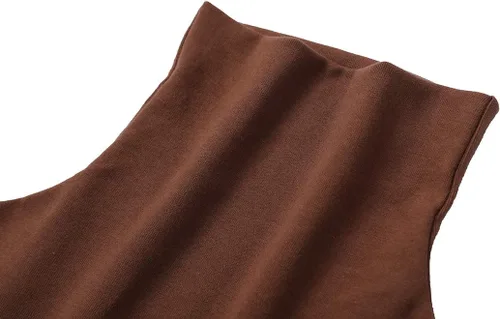 Vista 6 de Camisetas térmicas de manga larga con cuello alto para mujer, suaves, ajustadas, de algodón