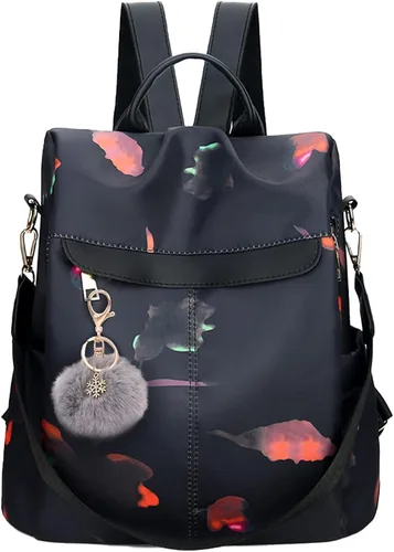 Vista 7 de Mochila para mujer, impermeable, antirrobo, bolsa de viaje, estiloA , L, Mochila