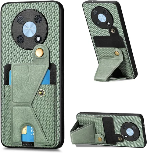 Vista 53 de Funda para Oppo K10x / OnePlus Nord CE 2 Lite 5G Funda para Realme 9 5G / 9 Pro / Q5 / V25 Funda de piel sintética con ranuras para tarjetas