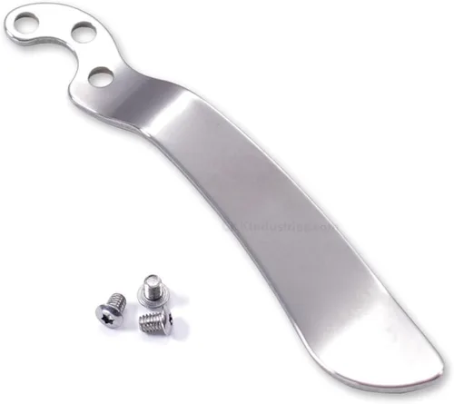 Vista 26 de EZSMITH (Modelo 1 Pinza de bolsillo universal - (Acabado táctico negro) - Pinza de bolsillo de repuesto para cuchillos plegables, teléfonos Modelo 1