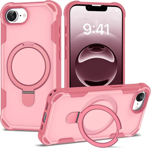 Vista 71 de Funda compatible con iPhone 12 y 12 Pro de 6.1 pulgadas con soporte de anillo magnético [protección militar contra caídas] [compatible con MagSafe]