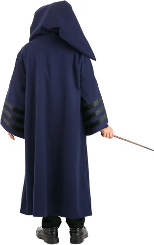 Vista 4 de Batas temáticas de la casa de Hogwarts Fantastic Beasts para niños, bata vintage de Hogwarts, disfraz de mago de Harry Potter para cosplay