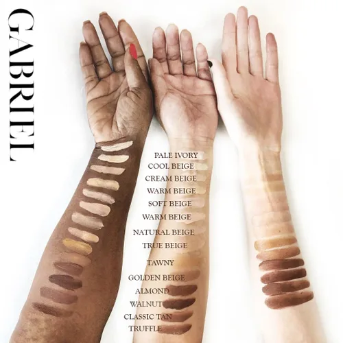 Vista 3 de Gabriel Cosmetics Base líquida hidratante (almendra), 1 fl oz, natural, sin parabenos, vegano, sin gluten, sin crueldad, sin OMG, impregnado