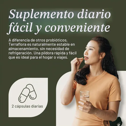 Vista 5 de Enviromedica Terraflora Advanced Care SBO Probiotic + Suplemento prebiótico – un sinbiótico de esporas de bacilo estable a base de suelo