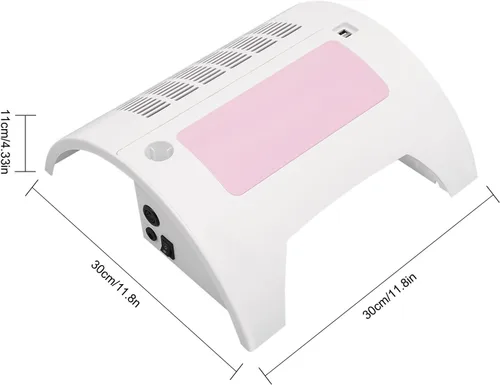 Vista 9 de Lámpara de uñas 5 en 1, colector de polvo de uñas con taladro de uñas y lámpara de escritorio LED, lámpara LED de uñas para esmalte de gel