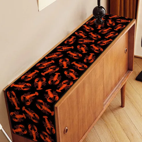 Vista 4 de Nepnuser Camino de mesa de cangrejos para hervir cangrejos para decoración de fiesta, langosta y mariscos, suministros para fiestas, decoración