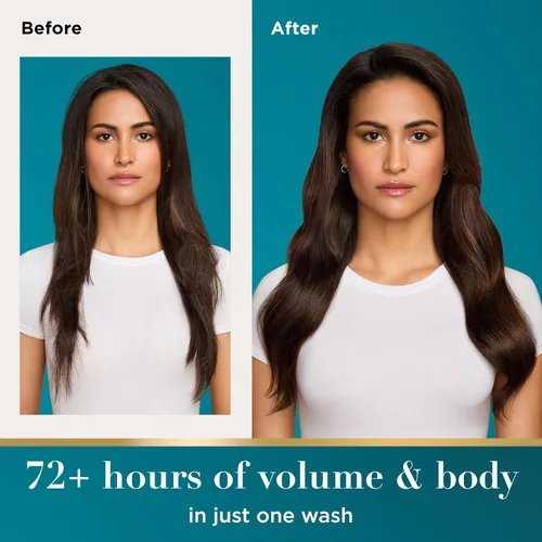 Vista 2 de OGX Espeso y Abundante + Biotina y Colágeno para Volumen y Cuerpo del Cabello, Champú y Acondicionador Voluminizador Sin Sulfatos para Cabello Fino