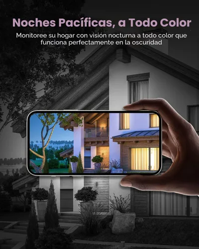 Vista 7 de Cámara de seguridad Noorio B200 inalámbrica para exteriores magnética, cámaras 1080p para seguridad del hogar, cámara WiFi para interiores