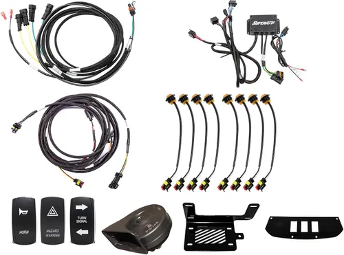 Vista 5 de SuperATV Kit de señal de giro de lujo para Can-Am Commander 2011-2020 Can-Am Commander Interruptor basculante de señal de giro montado en tablero
