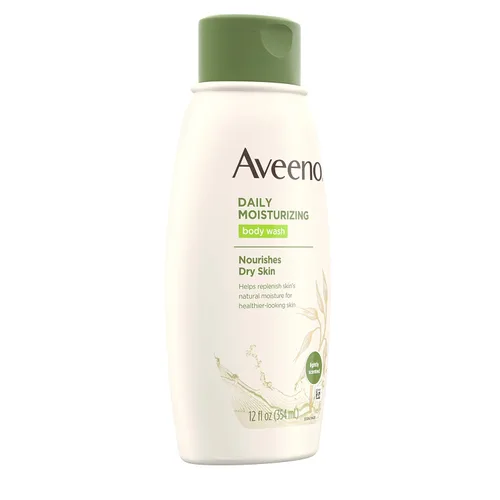 Vista 3 de Aveeno Jabón corporal hidratante diario, 12 onzas líquidas