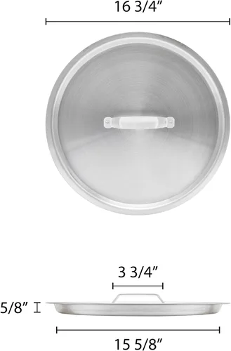 Vista 2 de Tapa de olla de aluminio de 50 cuartos de galón, viene en cada