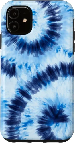 Vista 8 de Blue Tie Dye Swirl Case for iPhone 17