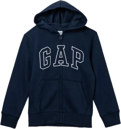Vista 26 de GAP Sudadera con capucha y cremallera completa con logotipo para niños