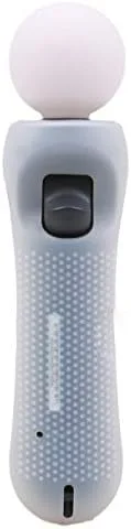 Vista 2 de 2 unids cubierta de goma de silicona antideslizante funda protectora para Playstation PS4 VR Move PS Move Motion Controller blanco