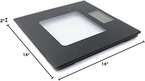 Vista 10 de Báscula digital de vidrio extra ancha La báscula de baño que habla Báscula digital precisa visual y de voz para peso corporal 395 libras