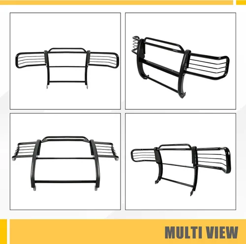 Vista 7 de KUAFU Protector de parachoques compatible con Ford Ranger Mazda Serie B pickup 2001-2012 con placa antideslizante, barra bull, parachoques