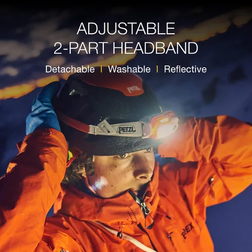 Vista 7 de PETZL, Lámpara Swift Rl Negro, Compacto, Muy Potente y Recargable Con Tecnología Reactive Lighting. 900 lúmenes.