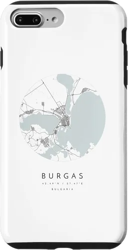 Vista 12 de Burgas Bulgaria Coordinates map - Carcasa para iPhone 16
