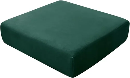 Vista 13 de Fundas de cojín de terciopelo, funda de cojín elástica para sofá, fundas de cojín individuales para silla, sofá biplaza, protector de muebles, Beige