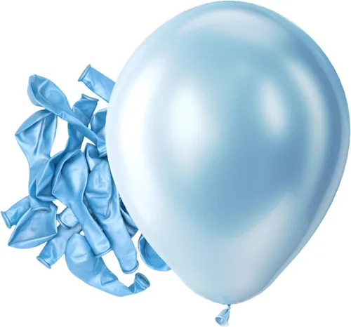 Vista 145 de Bezente - Globos redondos de látex cromado metálico plateado para helio, paquete de 100 unidades de 12 pulgadas Globos plateados para decoraciones