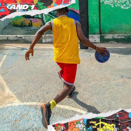 Vista 3 de AND1 Street Ink Rubber Basketball: Official Regulation Size 7 (29.5 inches) Rubber Basketball - Deep Channel Construction Streetball, Made for