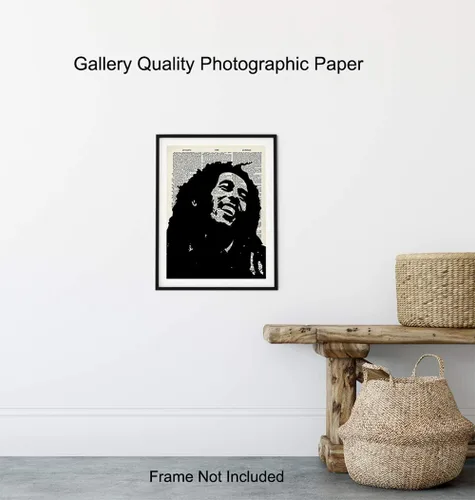 Vista 8 de Reggae Upcycled Dictionary Wall Art Print – Foto vintage sin marco de 8 x 10 pulgadas – Gran regalo para los fanáticos de la música y el reggae