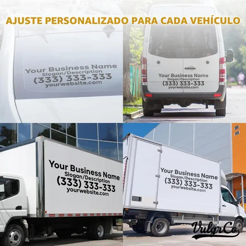 Vista 6 de VulgrCo Calcomanías personalizadas para camiones, calcomanías de número USDOT, calcomanías personalizadas para camiones, calcomanías resistentes a