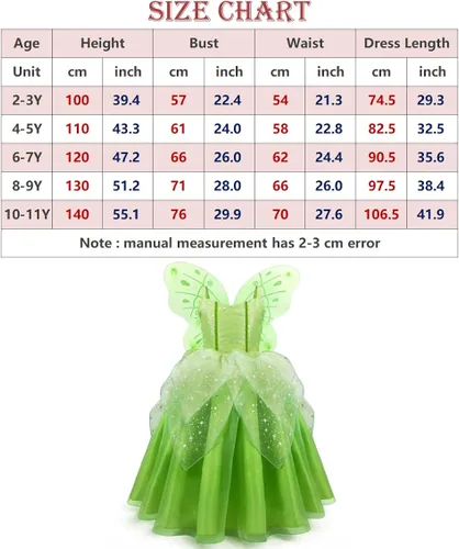 Vista 4 de Axaxa Princess Costume for Girls Princess Dress Halloween Fancy Party Dress Princess Dress Up Clothes for Little Girls
