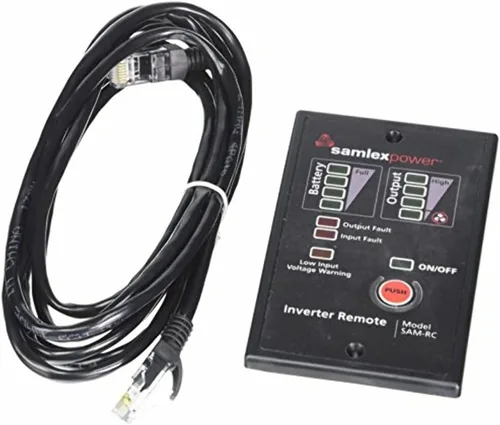 Vista 2 de Samlex America Solar SAM-RC Serie SAM Control remoto opcional, negro