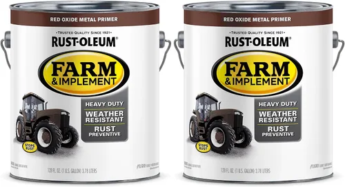 Vista 80 de Rust-Oleum Farm & Implement 280176 - Pintura esmaltada, galón, naranja (Allis Chalmers Orange)