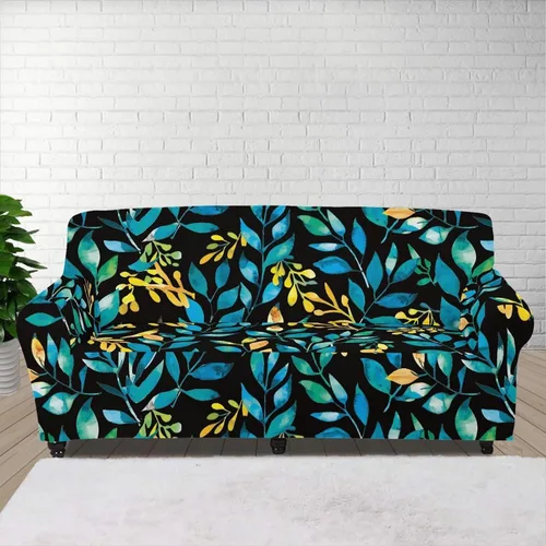 Vista 123 de ZOUTAIRONG Fundas elásticas para sofá con estampado de ramas de camuflaje 3D para sofá, funda para muebles de un solo cojín, decoración del hogar u