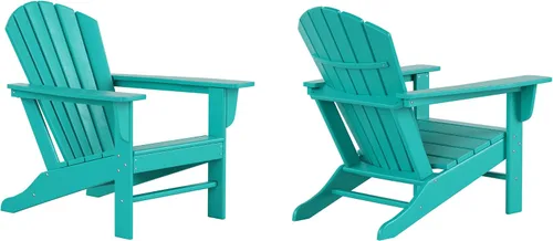Vista 44 de WestinTrends Dylan - Silla Adirondack para exteriores (juego de 2), color blanco