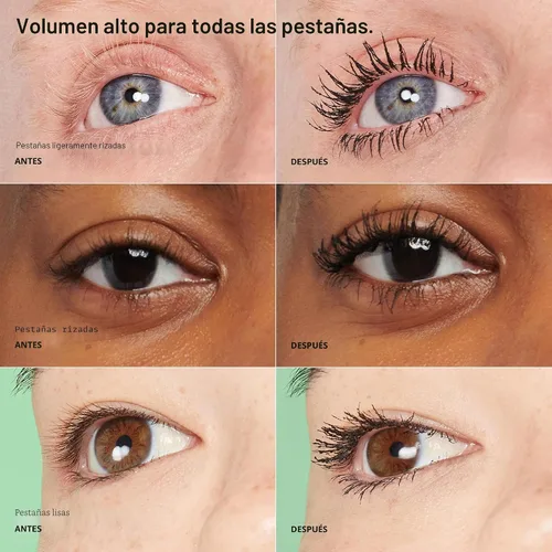 Vista 5 de Clinique High Impact High-Fi Full Volume Mascara Volume, Length, Non-Clumping, Smudge-Proof + Safe For Sensitive Eyes, Black/Brown Negro/Marrón