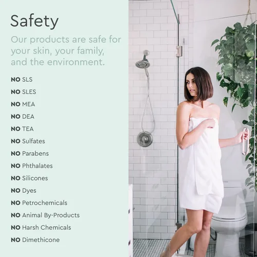 Vista 7 de Puracy Recambio de champú natural, 48 onzas líquidas, el cabello se mantiene más limpio durante más tiempo con LexFeel N5, sin sulfatos